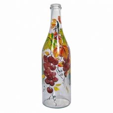 Купить Стеклянная бутылка 1 л «Виноград» с ручной росписью в Каменск-Уральском